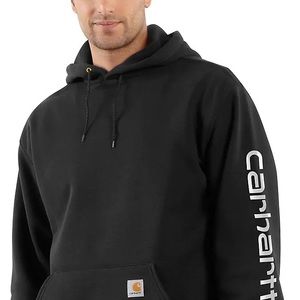 Carhartt Black 2XL Sleeve Logo Hoodie